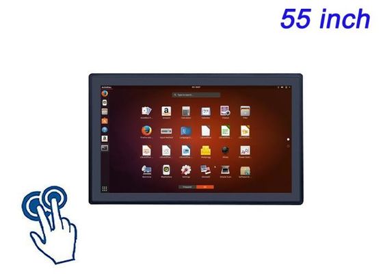 Ecrã touch embutido Linux de 55 polegadas para publicidade de varejo de ponta, centros de comando, interfaces de museu e soluções de jogos imersivas