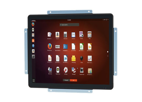 Monitor Linux de 17 polegadas para sistemas de automação e segurança de fábrica