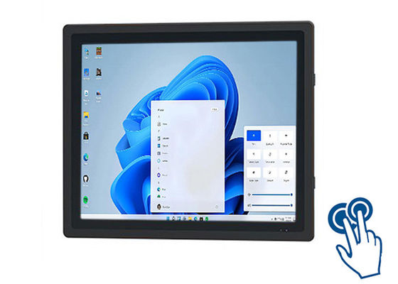 Display Windows touch de 17 polegadas para sistemas de segurança e controle industrial