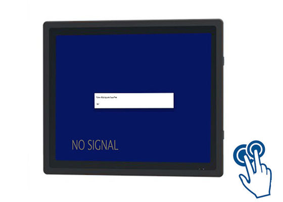 Display táctil durável de 17 polegadas para automação industrial e operações de logística
