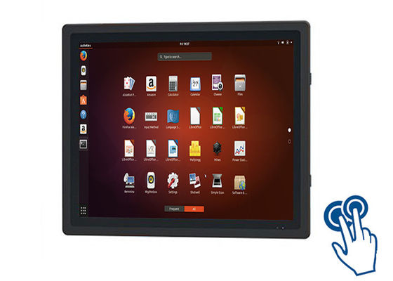 Display touch integrado Linux de 17 polegadas para sistemas de segurança e monitoramento de logística