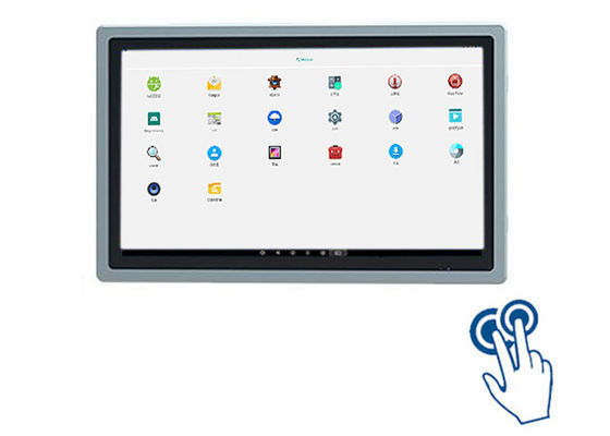 18Monitor de toque Android sem ventilador de 0,5 polegadas para centros de transporte e controle industrial