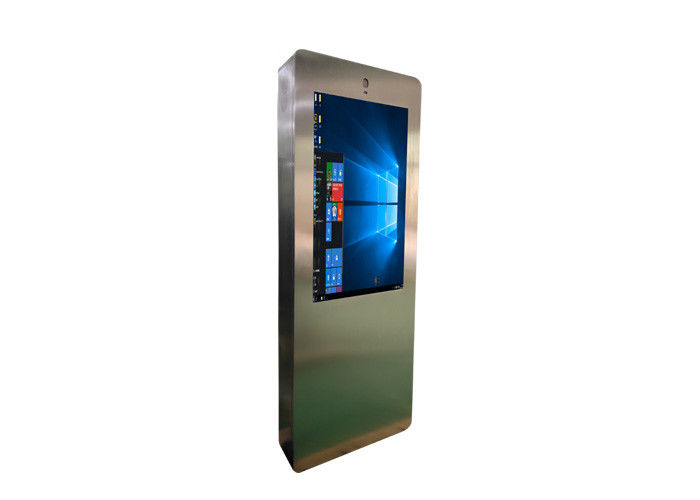 Exposição portátil do LCD de 43 cartazes a pilhas capacitivos exteriores impermeáveis de Digitas da polegada exterior