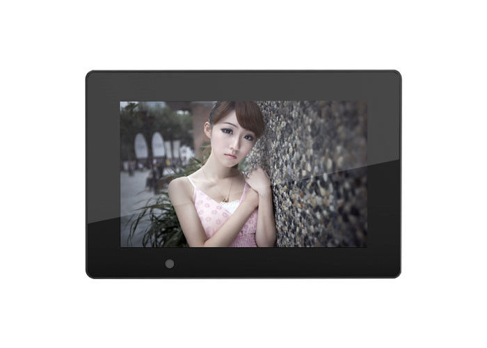 Fábrica Frameo APP do ODM do OEM molduras para retrato da foto de Wifi Digital dos vídeos das fotos da parte do quadro de 7 polegadas com tela táctil