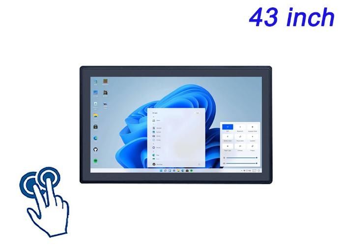 tela de toque incorporada do Windows de 43 polegadas para telas de cidade inteligente, interfaces de estádio, soluções de varejo imersivas e sistemas de jogos