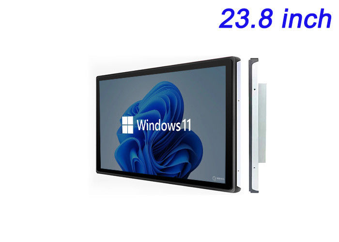 23.8 polegadas Windows touch embutida tela para sinalização digital, tábuas interativas, restaurante mesa de pedidos, e monitoramento de segurança