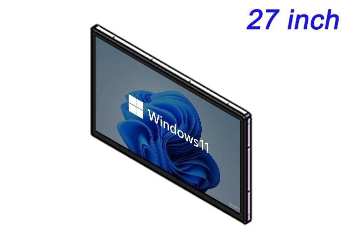 27 polegadas de Windows Embedded Screen para publicidade digital, exposições de feiras, painéis de controle de logística e salas de comando