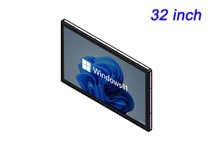 Monitores integrados com Windows de 32 polegadas para sistemas de vigilância, monitores de aeroportos, painéis de transporte público e monitoramento industrial