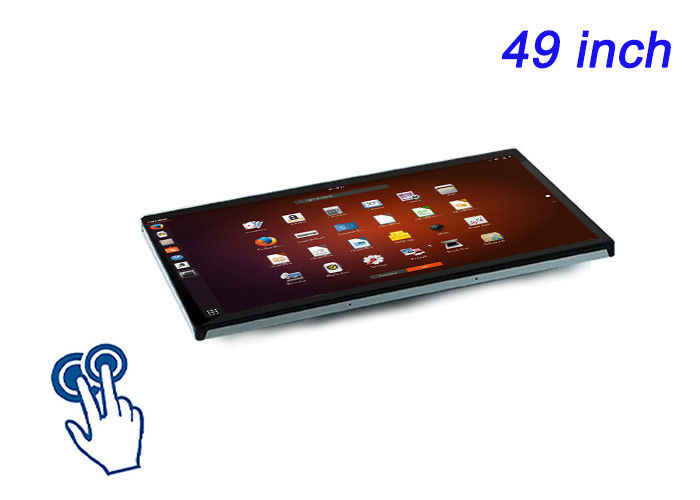 Display touch Linux de 49 polegadas para sinalização digital, soluções de reuniões corporativas, monitoramento de instalações e painéis de controle de transporte