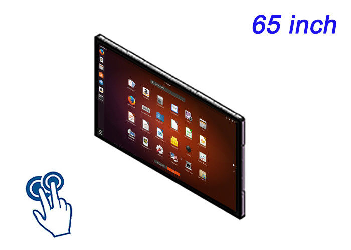 Display Linux Touch Embedded de 65 polegadas para salas de conferência, interfaces médicas avançadas, centros de controle e infraestrutura de cidades inteligentes