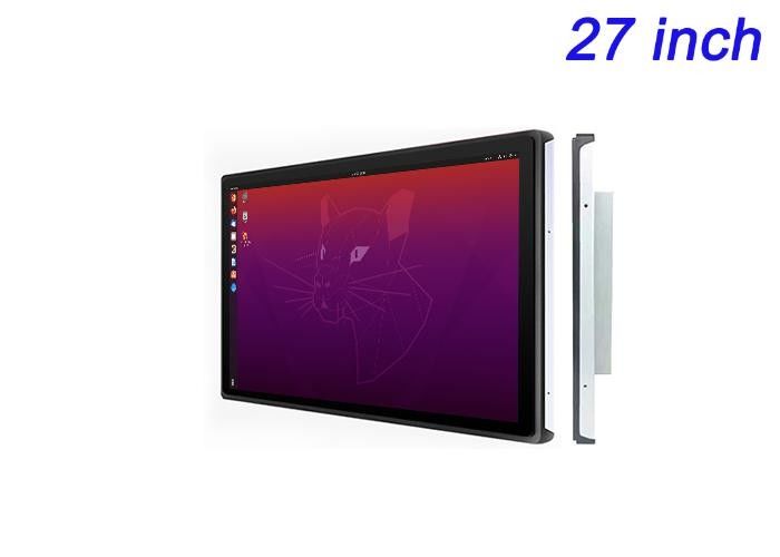Ecrã incorporado Linux de 27 polegadas para telas de varejo em grande escala, interfaces corporativas, sistemas de transporte público e monitoramento de segurança