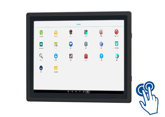 Ecrã táctil Android integrado de 17 polegadas para sistemas de segurança e monitoramento de logística