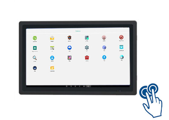 18Monitor de toque Android sem ventilador de 0,5 polegadas para centros de transporte e controle industrial