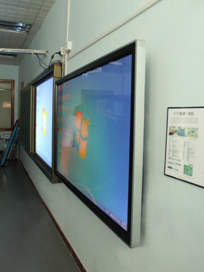 Venda quente whiteboard interativo do tela táctil da tevê de 55 a 84 polegadas, tudo em um monitor do tela táctil do PC com definição de 4K UHD